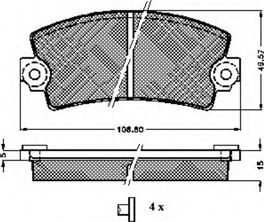 Spidan 32580 - Тормозные колодки, дисковые, комплект avtokuzovplus.com.ua