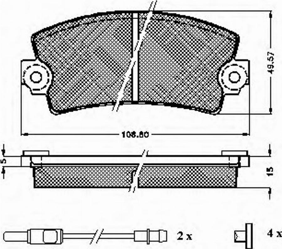 Spidan 32581 - Тормозные колодки, дисковые, комплект avtokuzovplus.com.ua