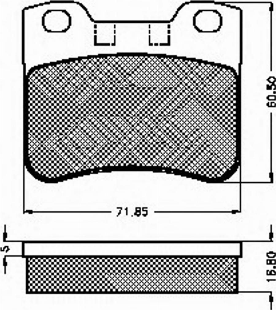 Spidan 32593 - Тормозные колодки, дисковые, комплект autodnr.net