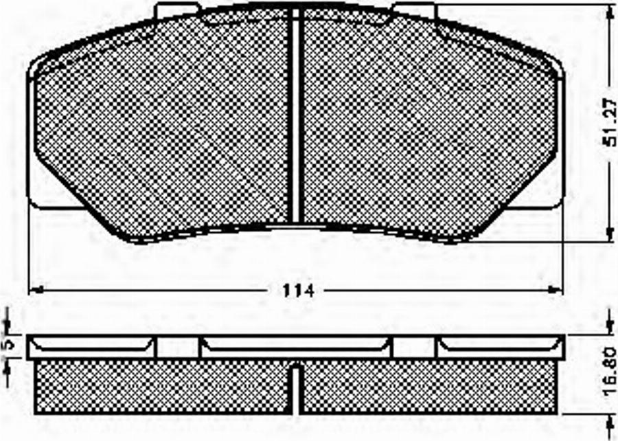 Spidan 32621 - Тормозные колодки, дисковые, комплект autodnr.net