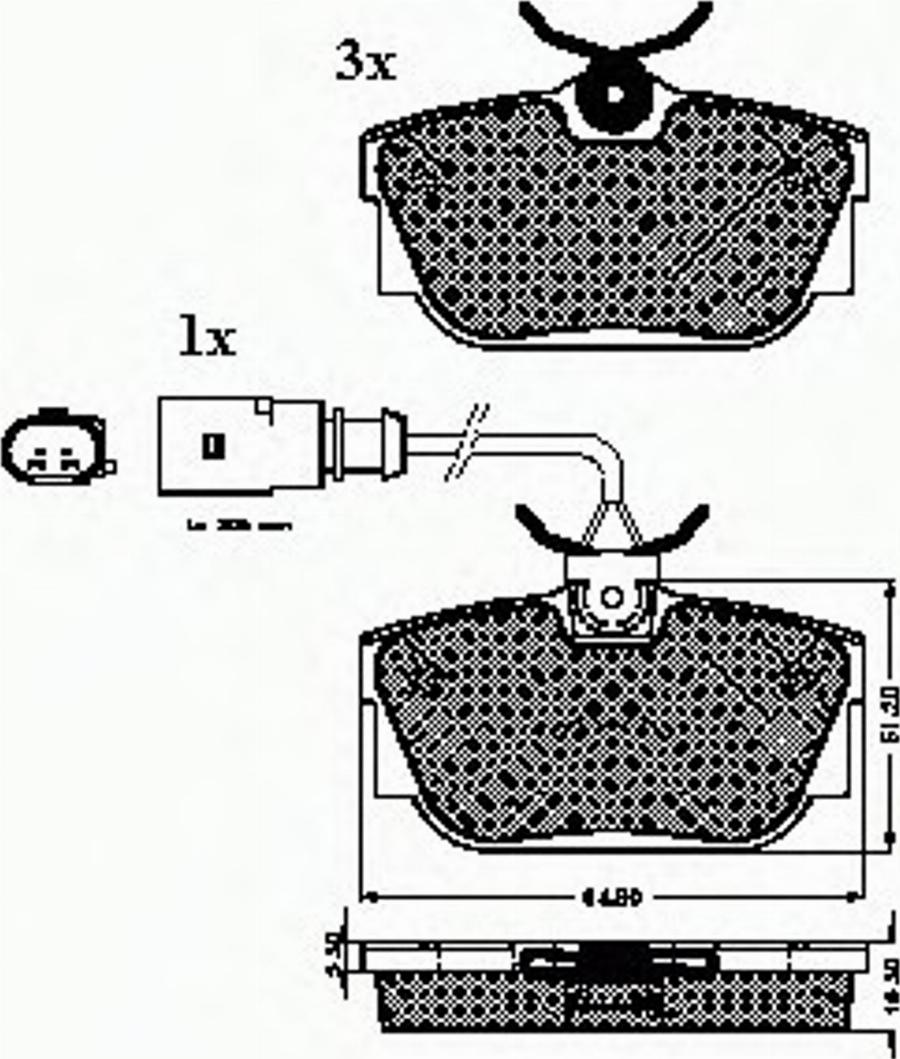 Spidan 32636 - Тормозные колодки, дисковые, комплект autodnr.net