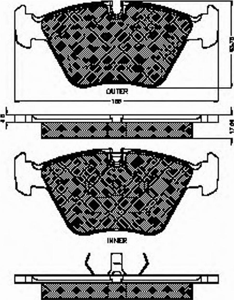 Spidan 32649 - Тормозные колодки, дисковые, комплект avtokuzovplus.com.ua