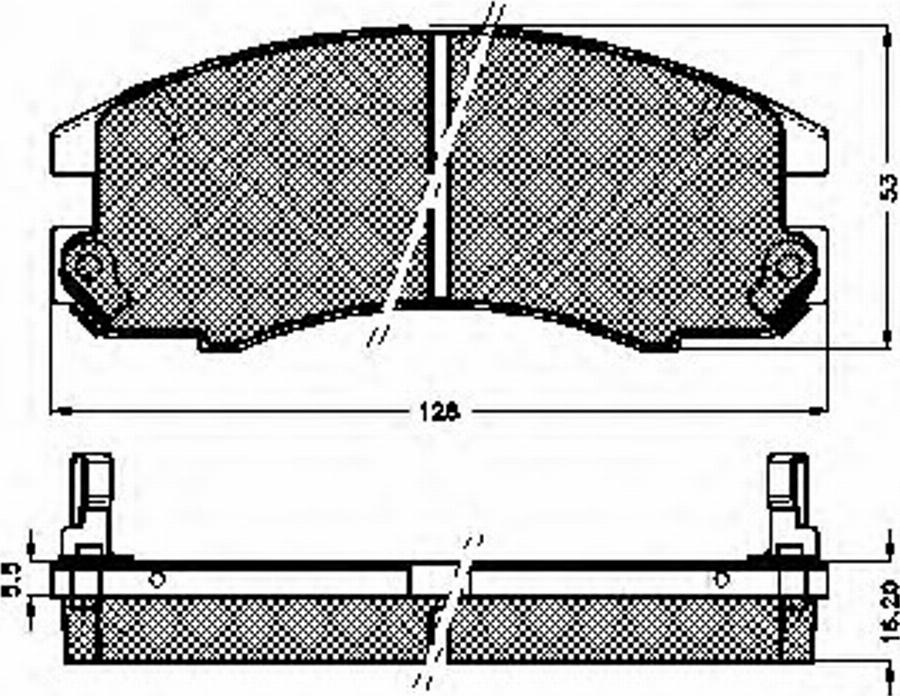 Spidan 32669 - Тормозные колодки, дисковые, комплект avtokuzovplus.com.ua