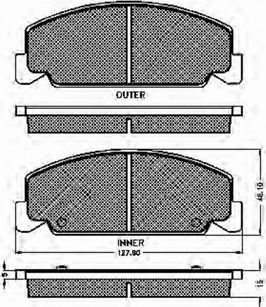 Spidan 32684 - Гальмівні колодки, дискові гальма autocars.com.ua