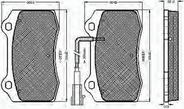 Spidan 32687 - Тормозные колодки, дисковые, комплект autodnr.net