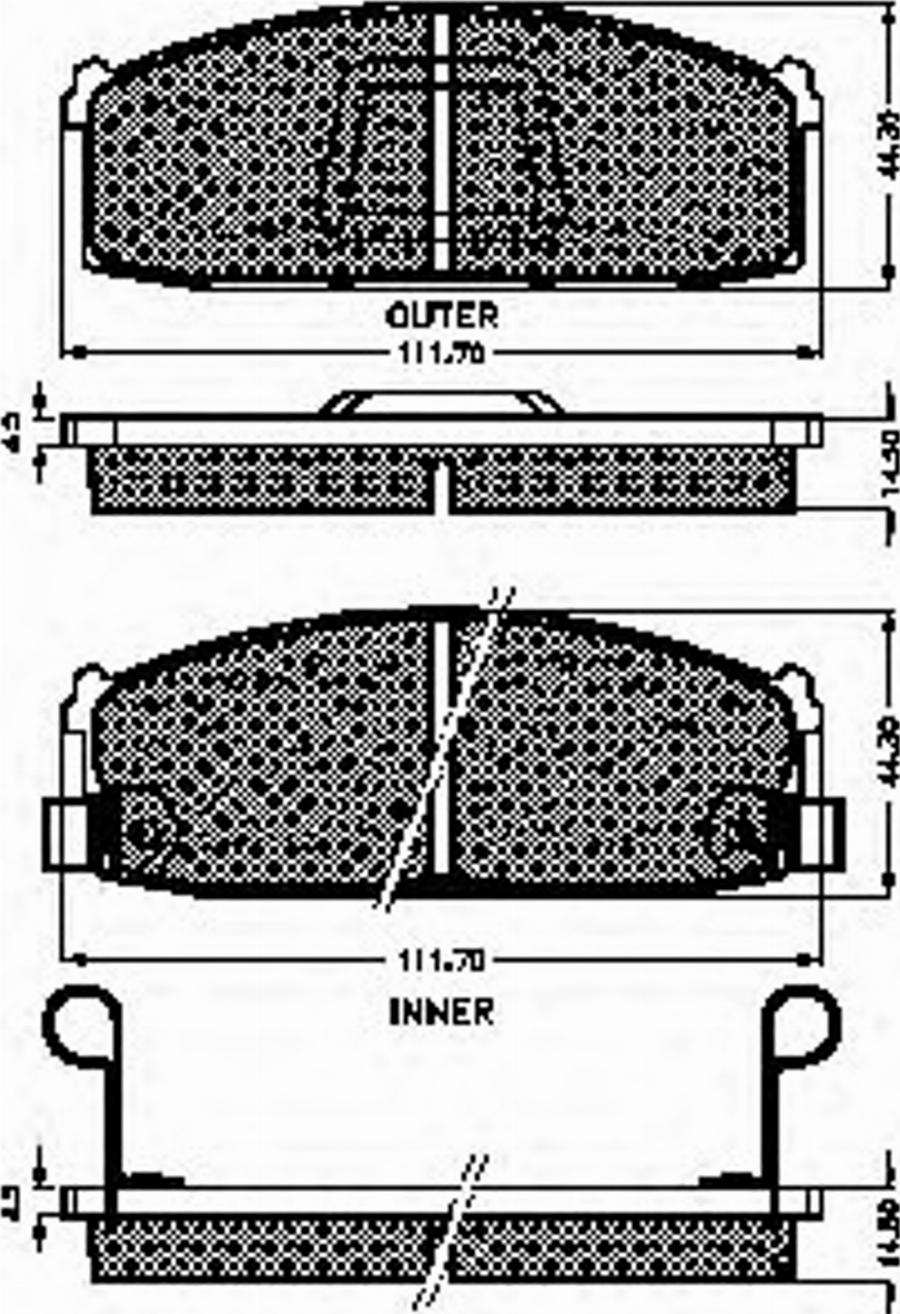 Spidan 32690 - Тормозные колодки, дисковые, комплект autodnr.net