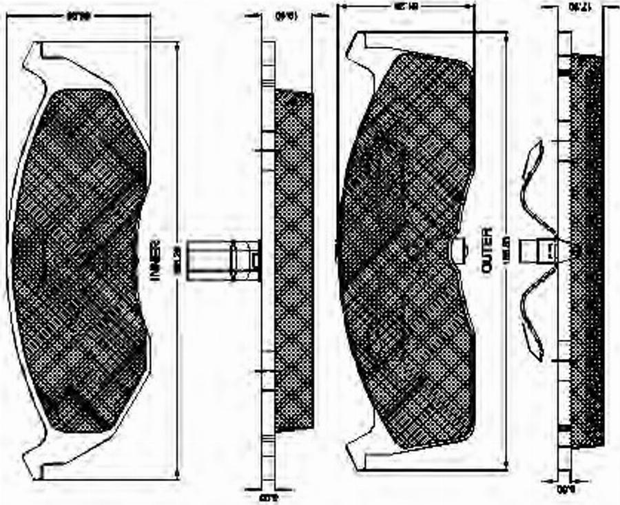 Spidan 32720 - Тормозные колодки, дисковые, комплект avtokuzovplus.com.ua