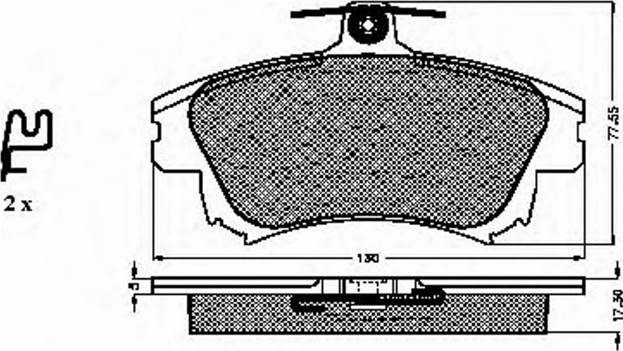 Spidan 32732 - Тормозные колодки, дисковые, комплект avtokuzovplus.com.ua