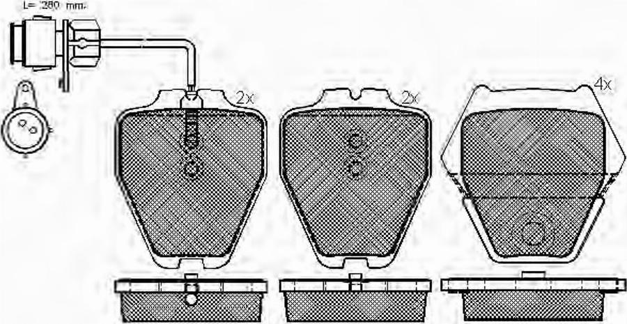 Spidan 32733 - Тормозные колодки, дисковые, комплект autodnr.net