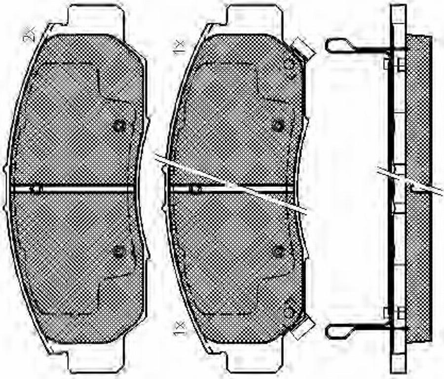 Spidan 32734 - Тормозные колодки, дисковые, комплект avtokuzovplus.com.ua