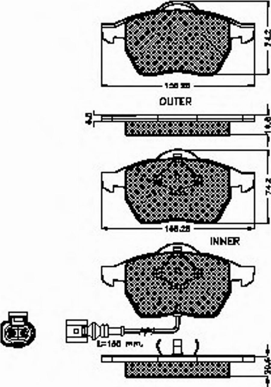 Spidan 32737 - Тормозные колодки, дисковые, комплект autodnr.net