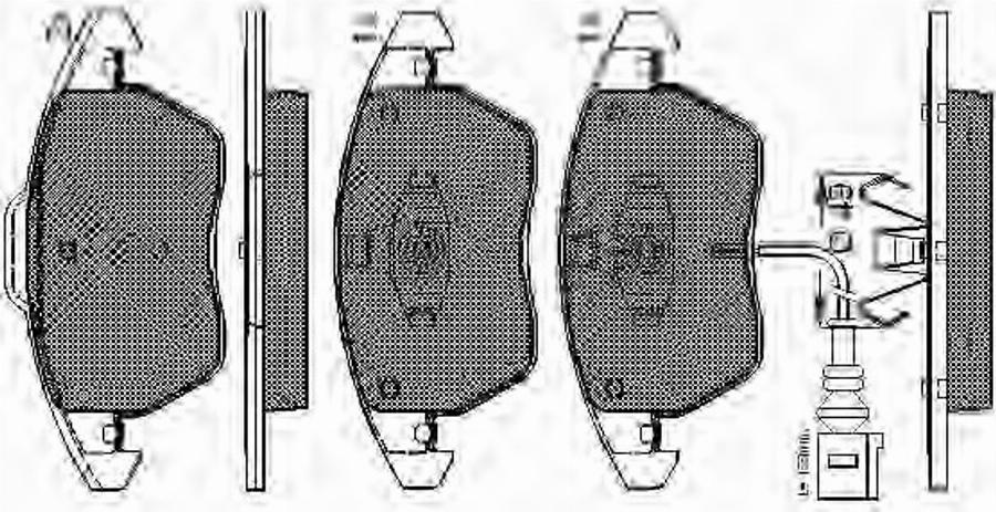 Spidan 32738 - Тормозные колодки, дисковые, комплект autodnr.net