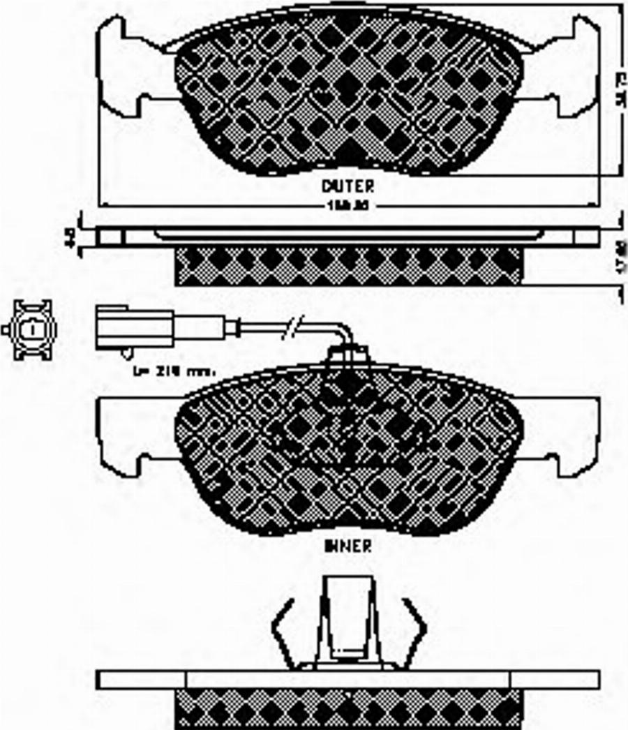 Spidan 32741 - Тормозные колодки, дисковые, комплект autodnr.net