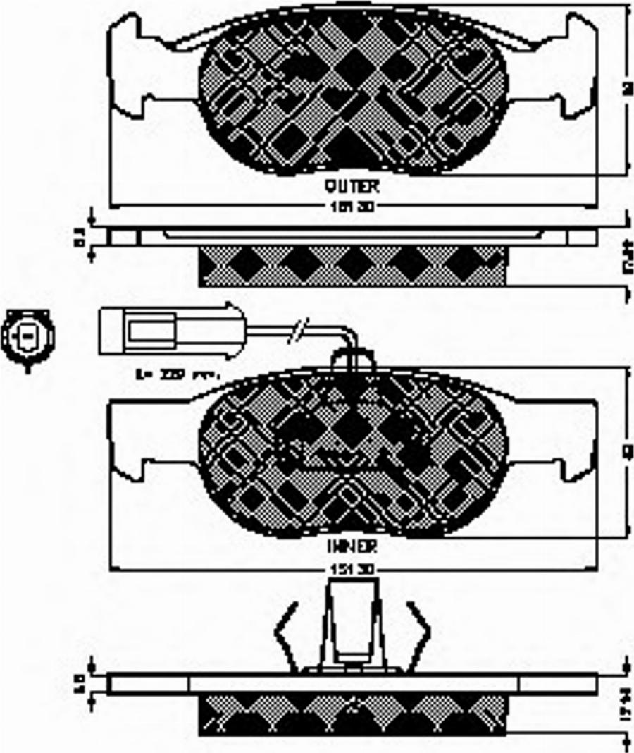 Spidan 32742 - Тормозные колодки, дисковые, комплект avtokuzovplus.com.ua