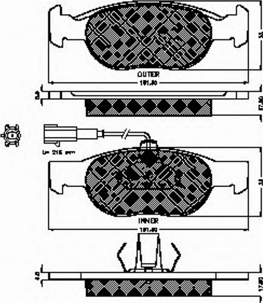 Spidan 32743 - Тормозные колодки, дисковые, комплект avtokuzovplus.com.ua