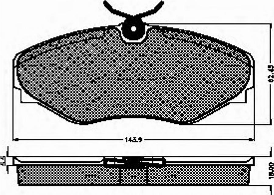 Spidan 32745 - Тормозные колодки, дисковые, комплект avtokuzovplus.com.ua