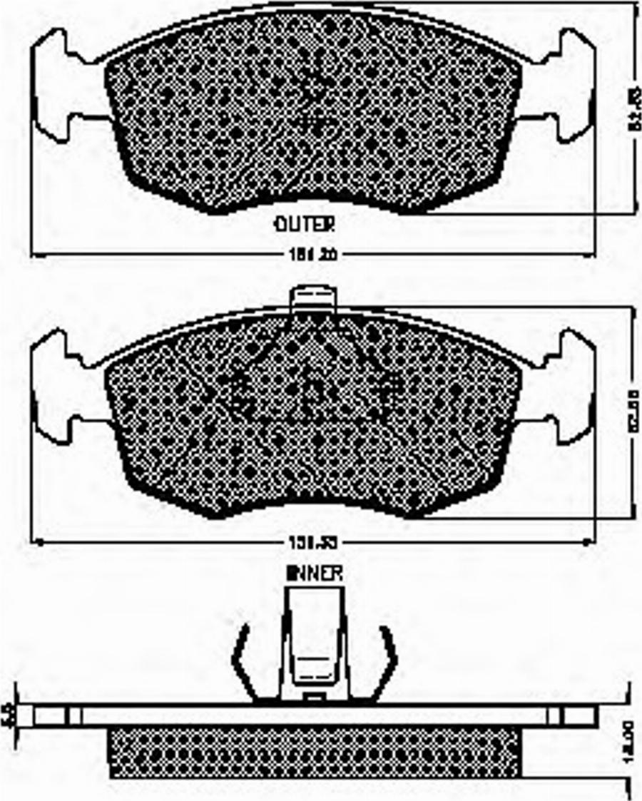 Spidan 32759 - Тормозные колодки, дисковые, комплект autodnr.net