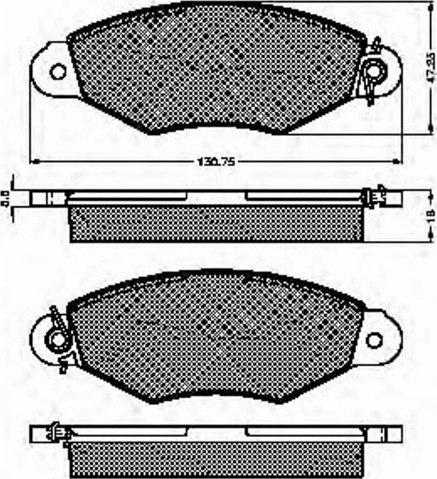 Spidan 32761 - Тормозные колодки, дисковые, комплект autodnr.net