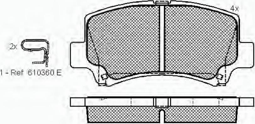 Spidan 32766 - Гальмівні колодки, дискові гальма autocars.com.ua