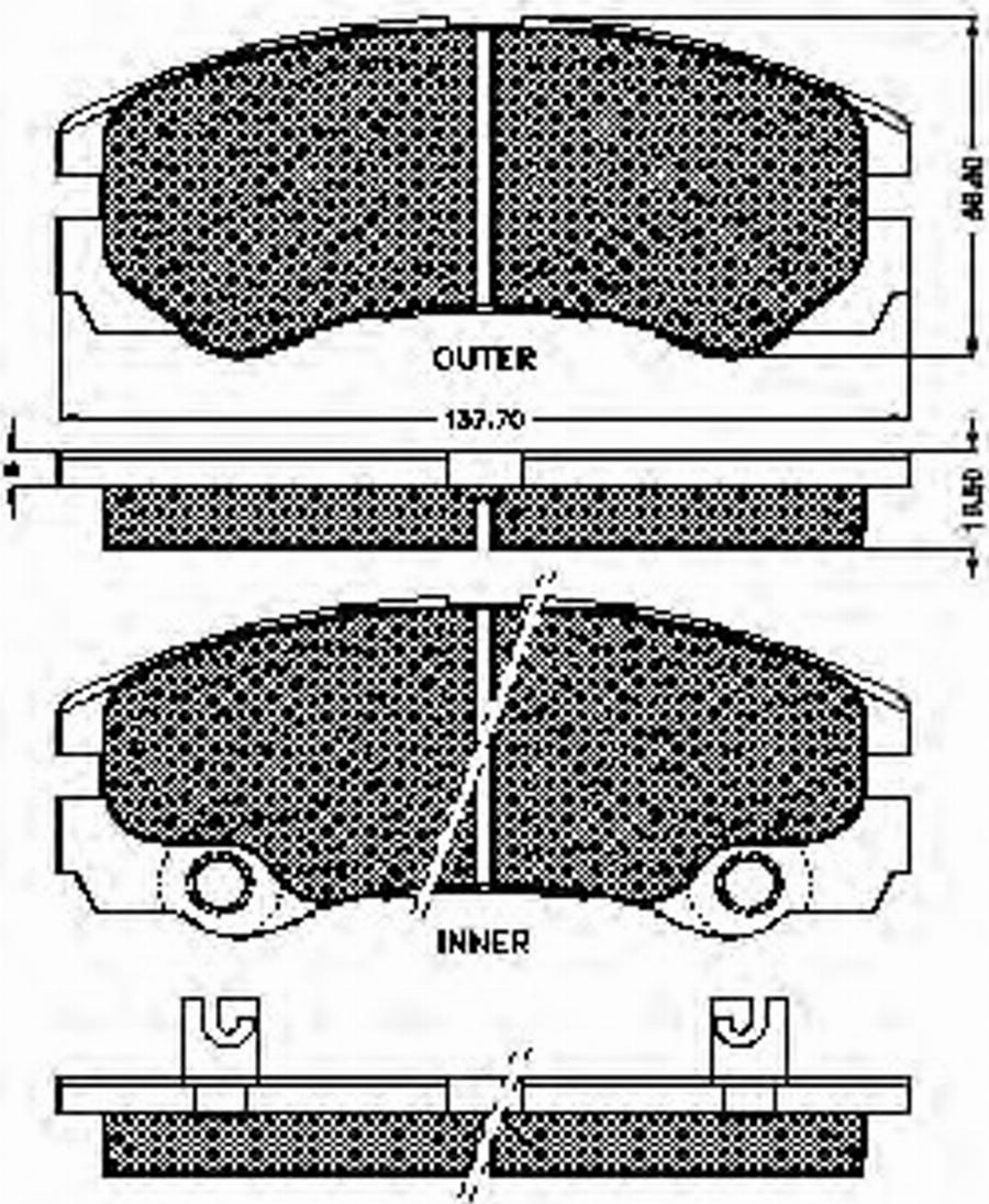 Spidan 32775 - Тормозные колодки, дисковые, комплект avtokuzovplus.com.ua