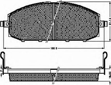 Spidan 32776 - Тормозные колодки, дисковые, комплект avtokuzovplus.com.ua