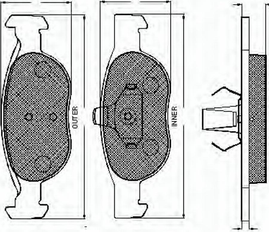 Spidan 32793 - Тормозные колодки, дисковые, комплект autodnr.net