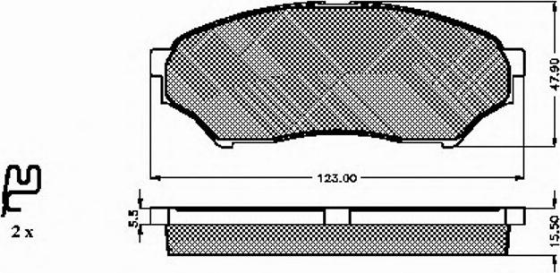 Spidan 32811 - Тормозные колодки, дисковые, комплект avtokuzovplus.com.ua