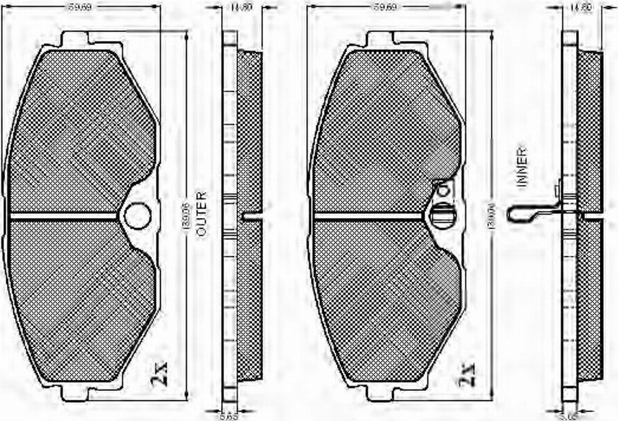 Spidan 32813 - Тормозные колодки, дисковые, комплект avtokuzovplus.com.ua