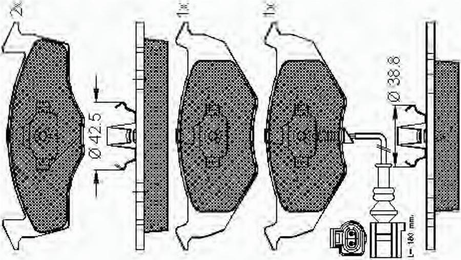 Spidan 32815 - Тормозные колодки, дисковые, комплект autodnr.net