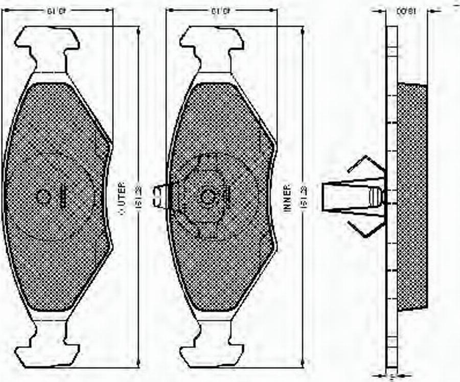 Spidan 32818 - Тормозные колодки, дисковые, комплект autodnr.net