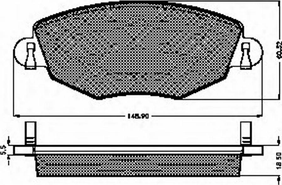 Spidan 32826 - Тормозные колодки, дисковые, комплект avtokuzovplus.com.ua