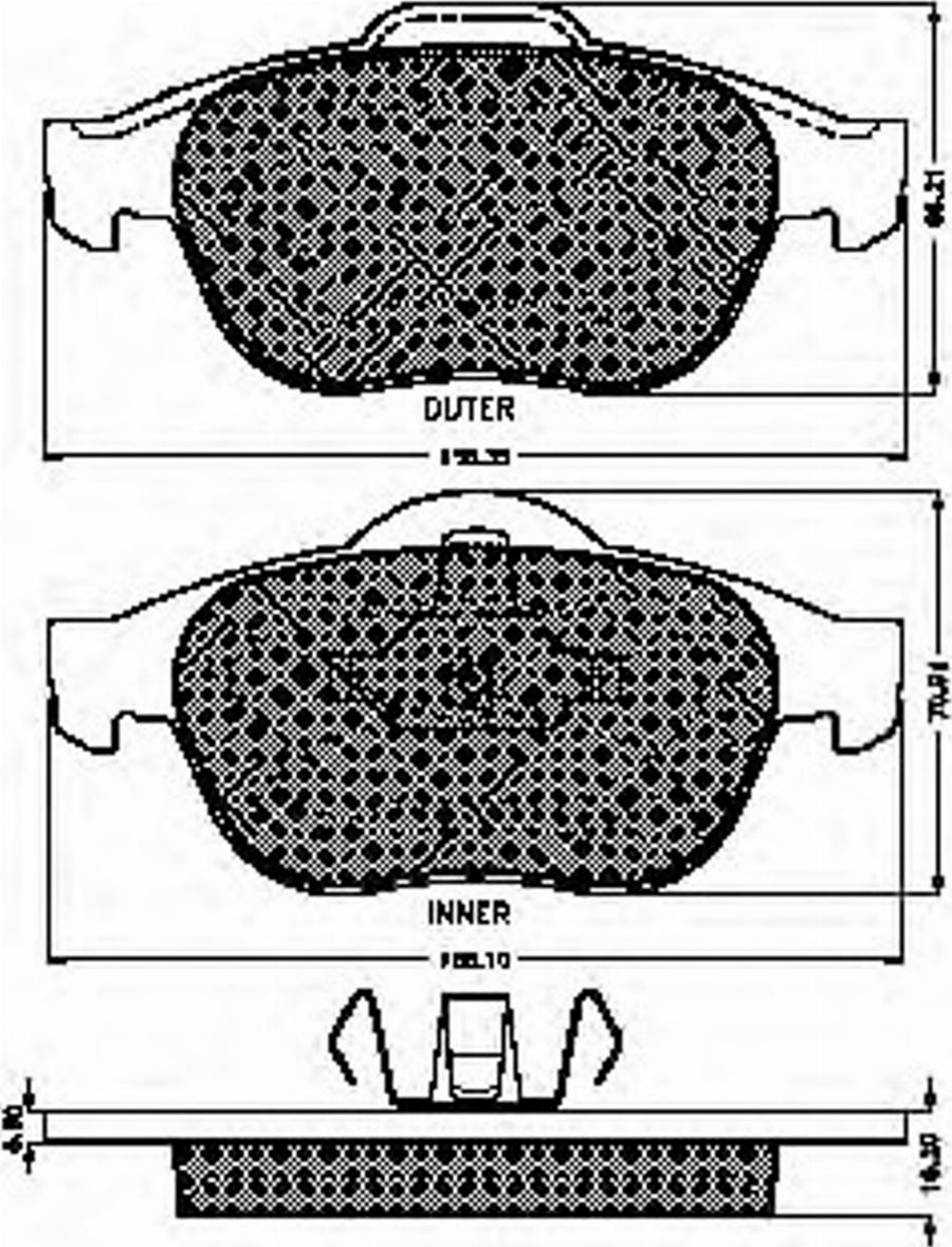 Spidan 32830 - Тормозные колодки, дисковые, комплект autodnr.net