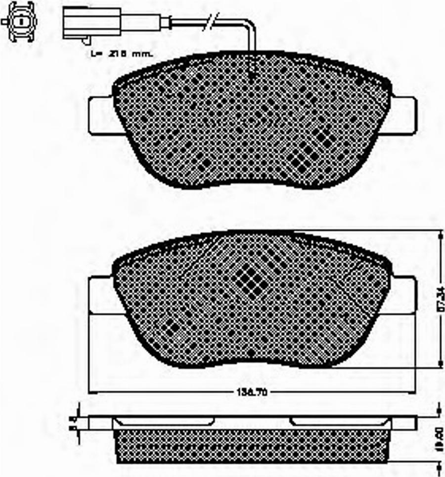 Spidan 32838 - Тормозные колодки, дисковые, комплект autodnr.net