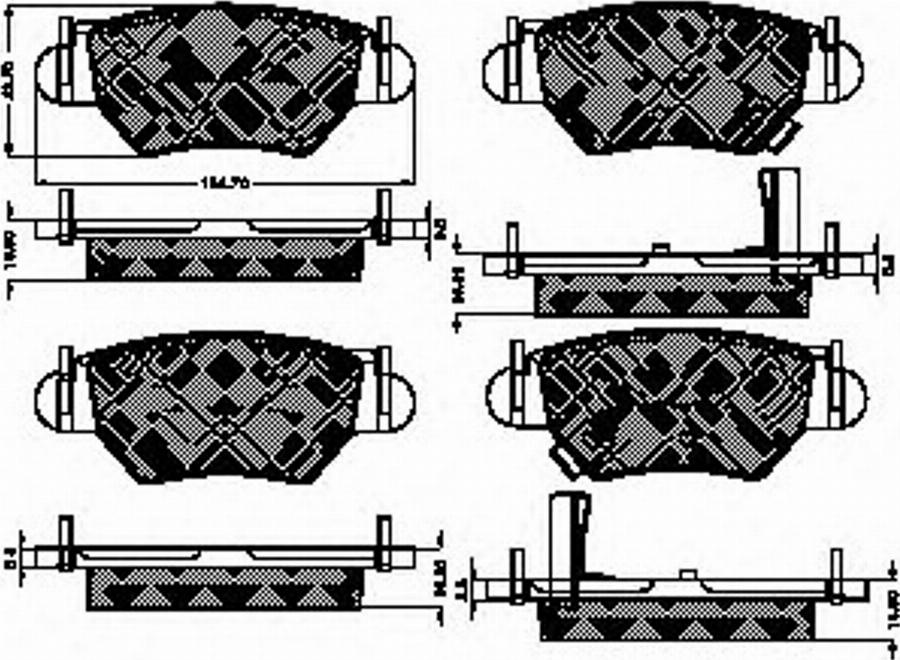 Spidan 32879 - Тормозные колодки, дисковые, комплект avtokuzovplus.com.ua