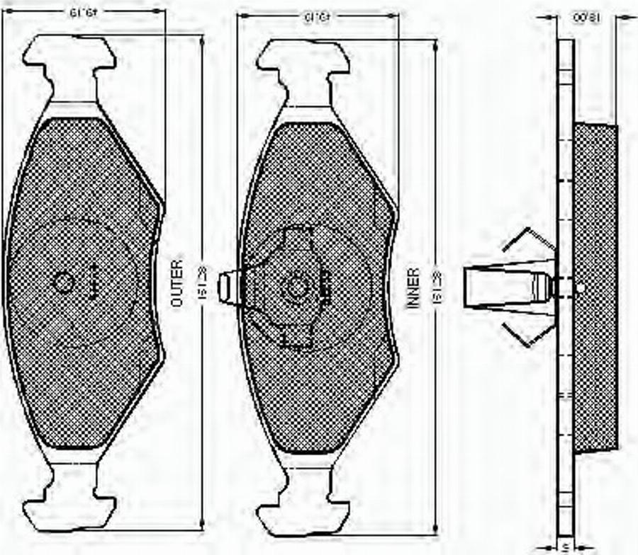 Spidan 32906 - Тормозные колодки, дисковые, комплект autodnr.net