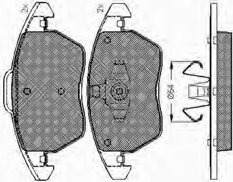 Spidan 32913 - Тормозные колодки, дисковые, комплект autodnr.net