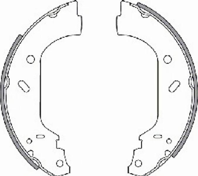 Spidan 33604 - Комплект тормозных колодок, барабанные autodnr.net