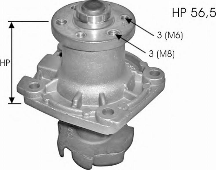 Spidan 60313 - Водяний насос autocars.com.ua