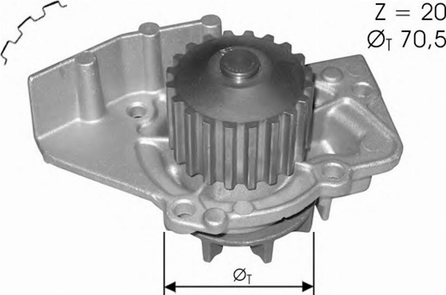 Spidan 91411 - Водяной насос avtokuzovplus.com.ua