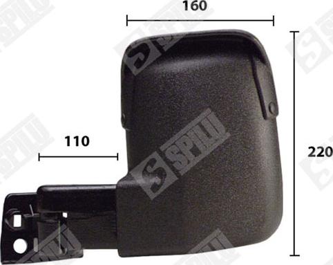 Spilu 50963 - Зовнішнє дзеркало autocars.com.ua