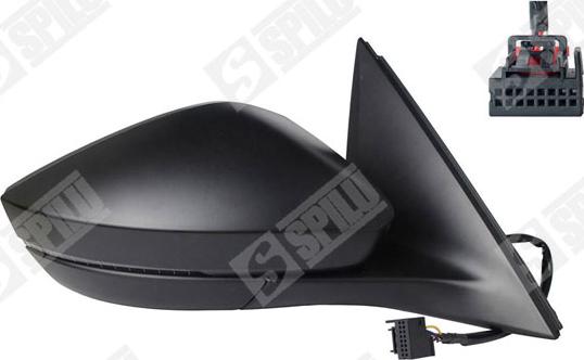 Spilu 59386 - Зовнішнє дзеркало autocars.com.ua