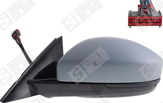 Spilu 59657 - Зовнішнє дзеркало autocars.com.ua