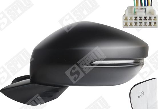 Spilu 59907 - Зовнішнє дзеркало autocars.com.ua