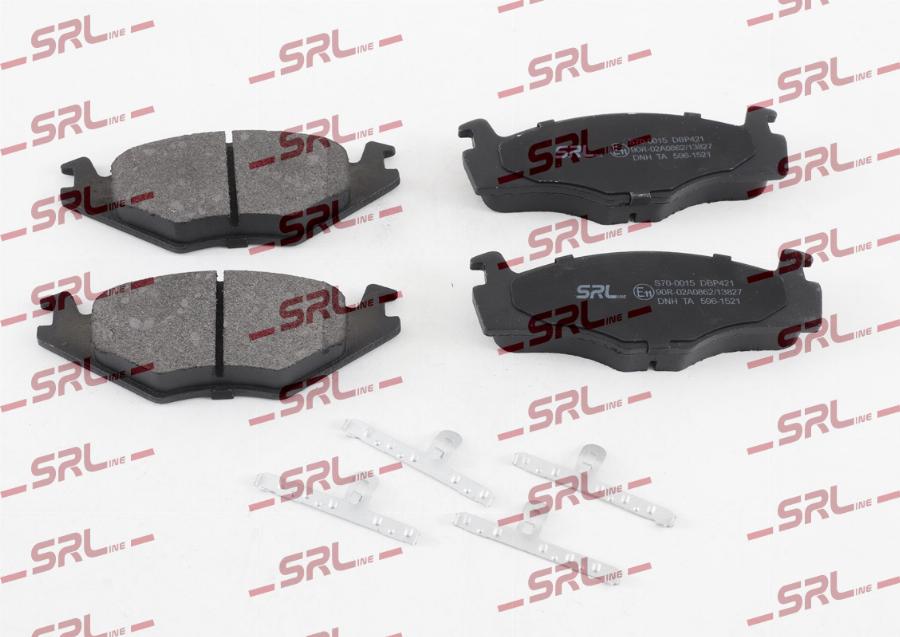SRLine S70-0015 - Гальмівні колодки, дискові гальма autocars.com.ua