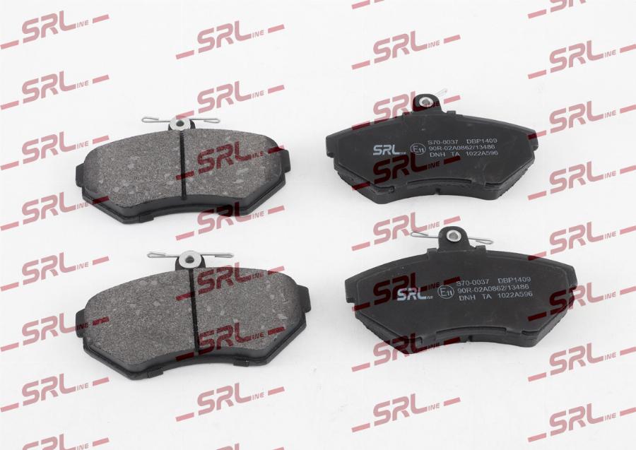SRLine S70-0037 - Гальмівні колодки, дискові гальма autocars.com.ua