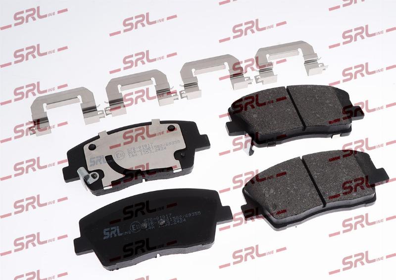 SRLine S70-01017 - Гальмівні колодки, дискові гальма autocars.com.ua