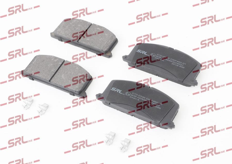 SRLine S70-0336 - Гальмівні колодки, дискові гальма autocars.com.ua