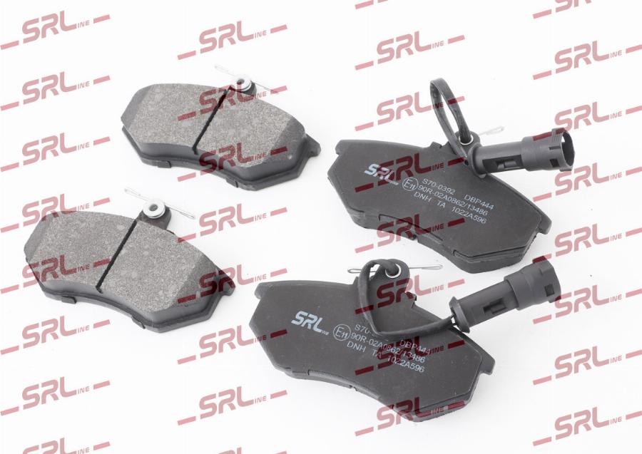 SRLine S70-0392 - Гальмівні колодки, дискові гальма autocars.com.ua