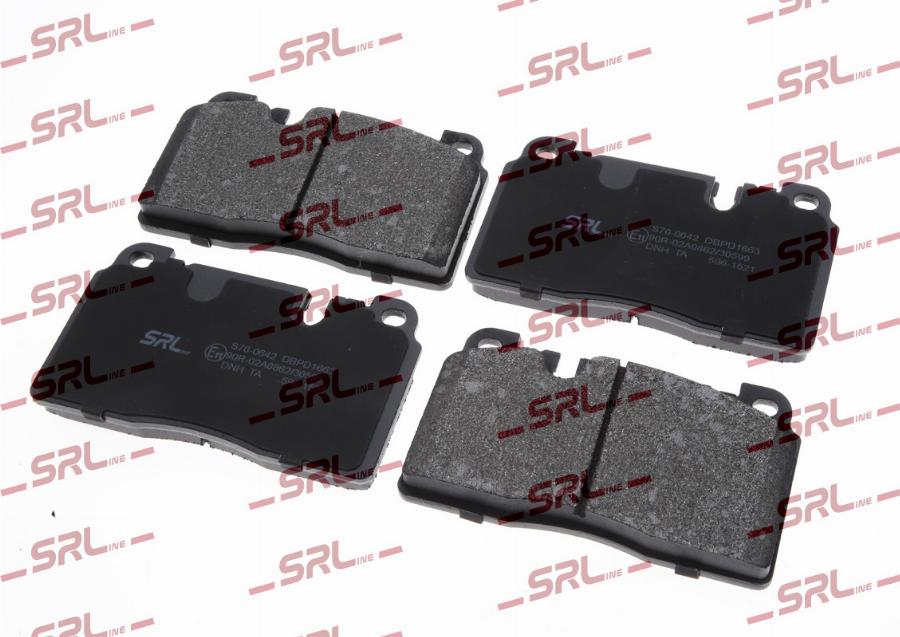 SRLine S70-0642 - Гальмівні колодки, дискові гальма autocars.com.ua