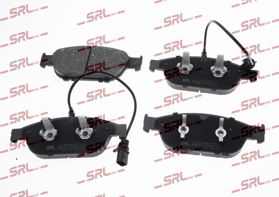 SRLine S70-0668 - Гальмівні колодки, дискові гальма autocars.com.ua